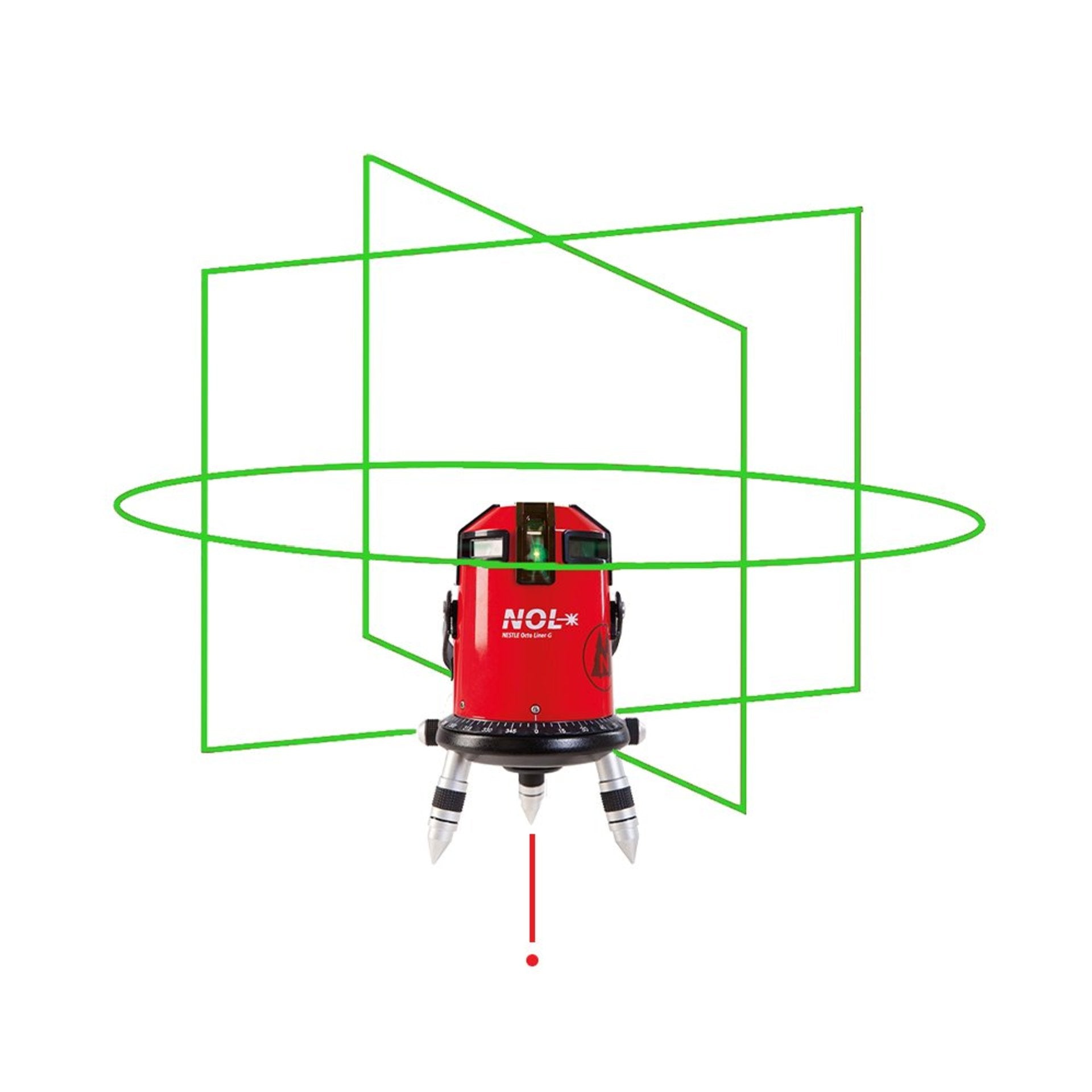 NESTLE Octoliner G mit grünem Laserstrahl
