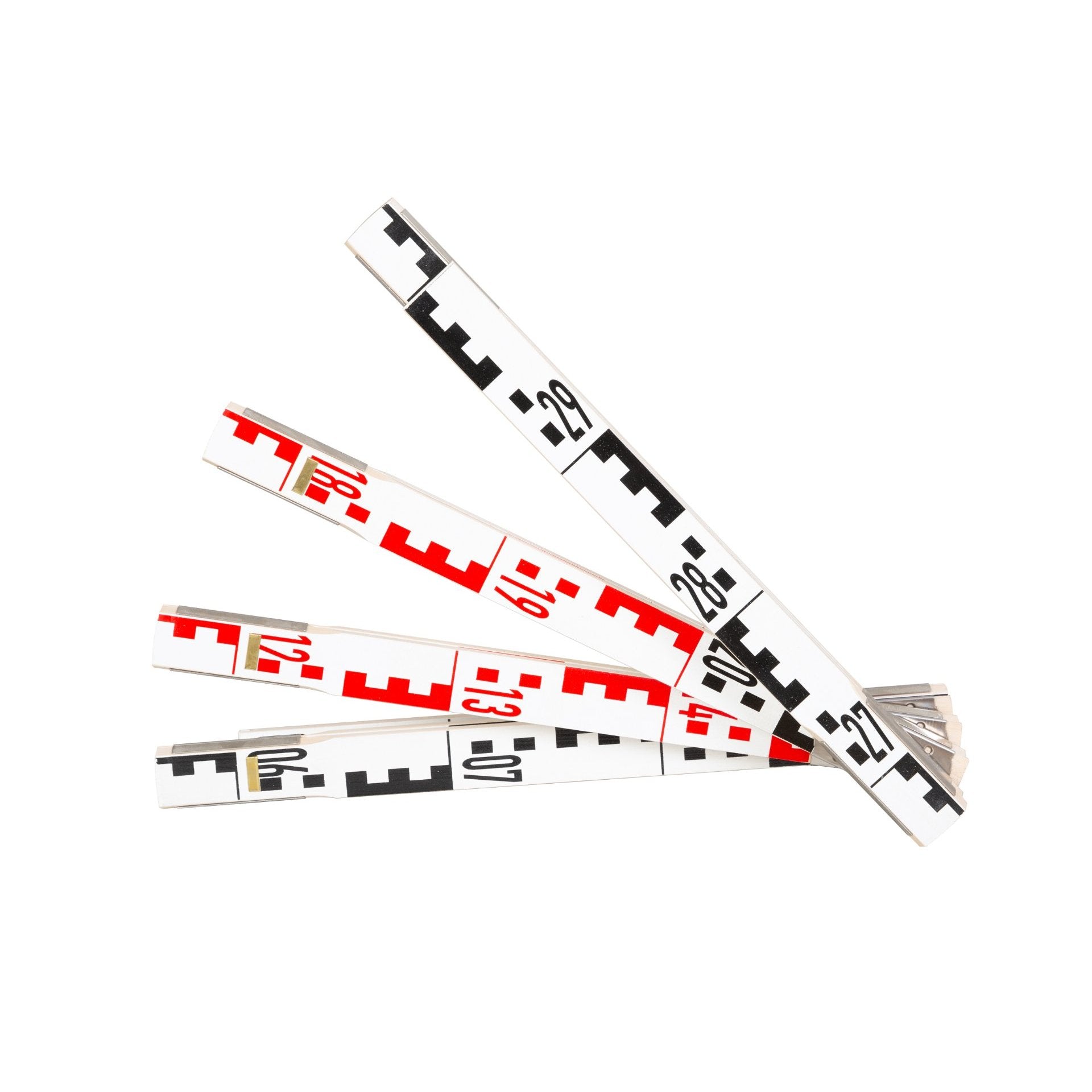 NESTLE Holz Zollstock 3m – Geometer Gliedermaßstab, 38cm Glied