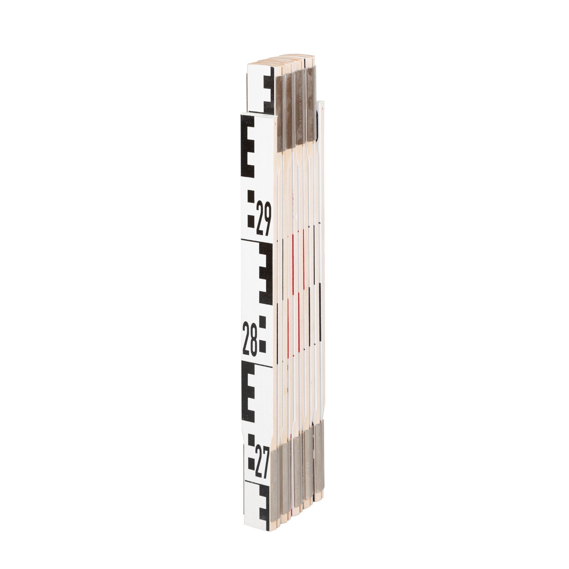 NESTLE Holz Zollstock 3m – Geometer Gliedermaßstab, 38cm Glied