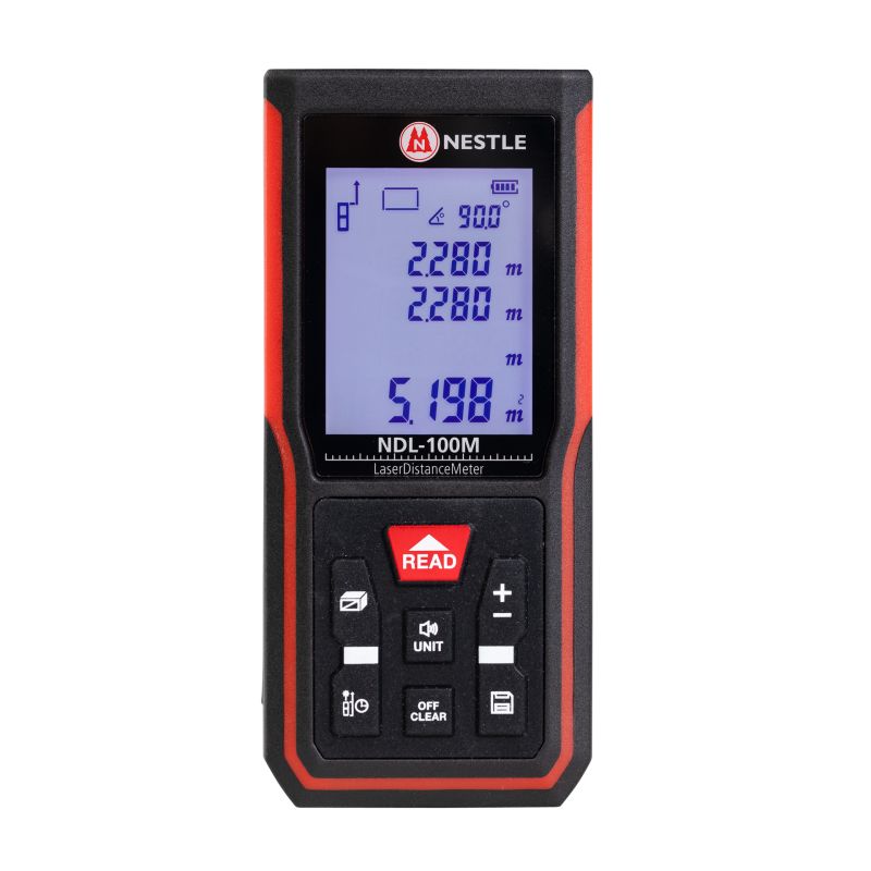 NESTLE NDL-100M Laserentfernungsmesser – 100m, USB-C, kompakt