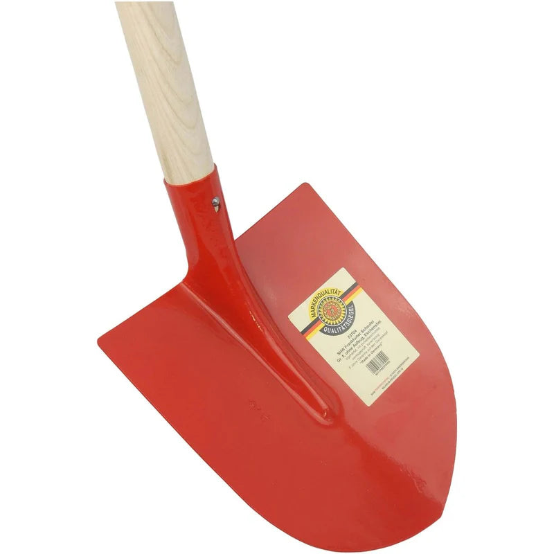 Frankfurter Schaufel, Gr. 5, rot, mit Eschenstiel mit oderohne Aufbug