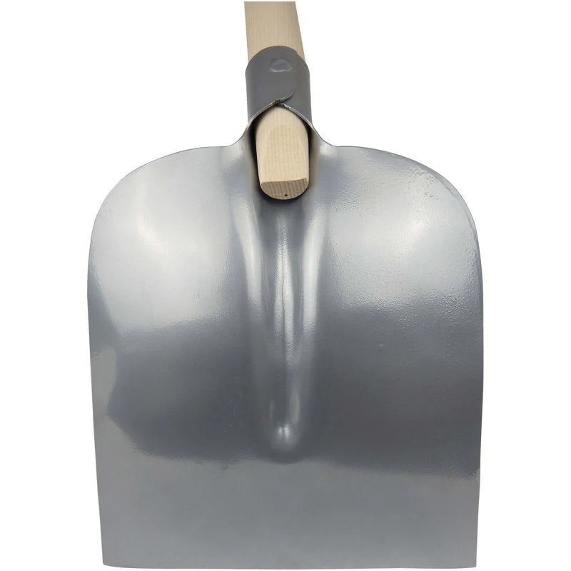 Holsteiner Schaufel, Gr. 2, silber, mit Eschenstiel 130 cm