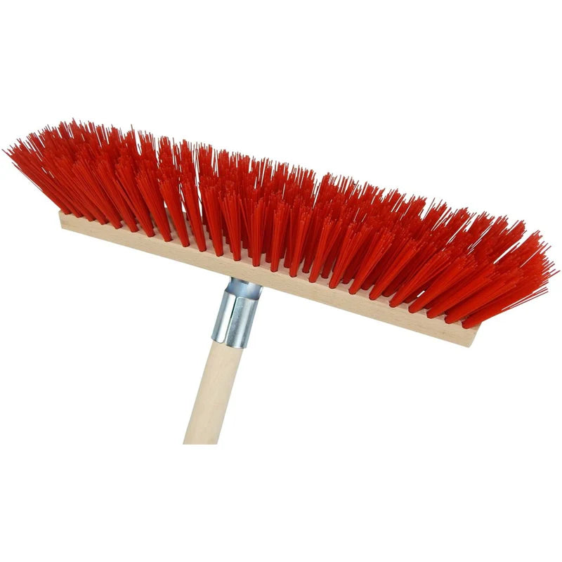 Straßenbesen mit Elaston-Borsten und Stiel