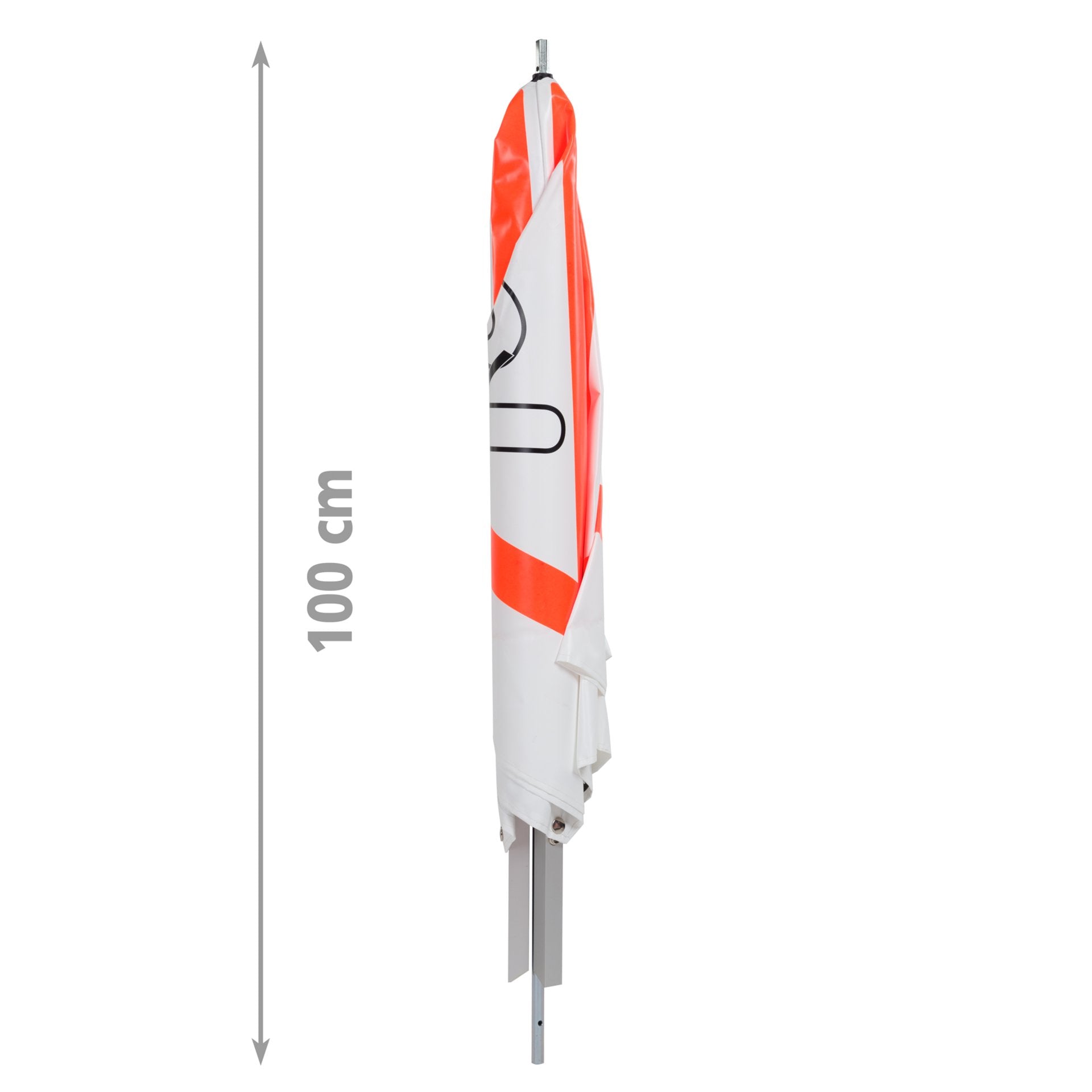 NESTLE Warnpyramide 70 cm, Achtung (VZ101), weiß, mit Mittelfuß