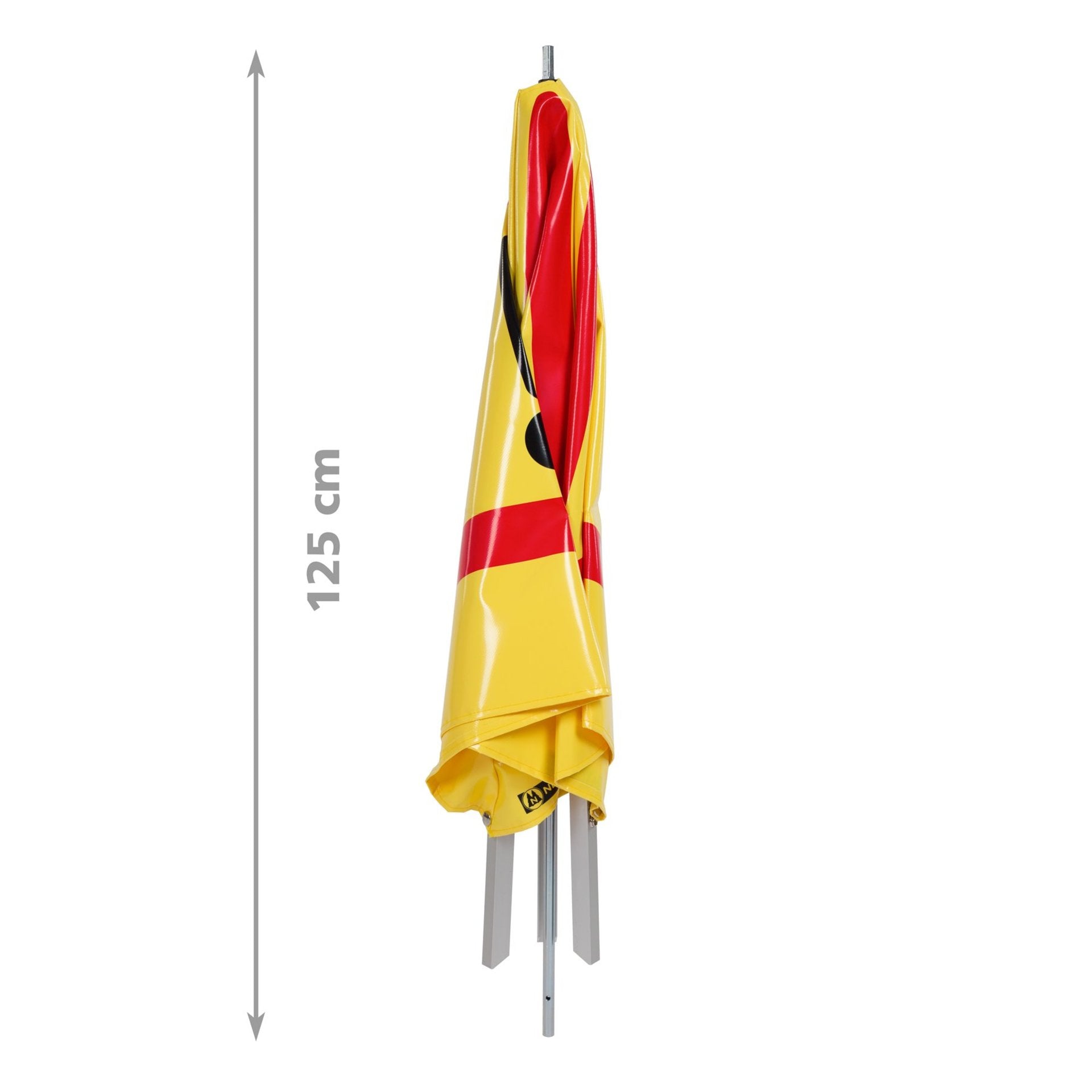 NESTLE Warnpyramide 90 cm, Achtung (VZ101), gelb, mit Mittelfuß