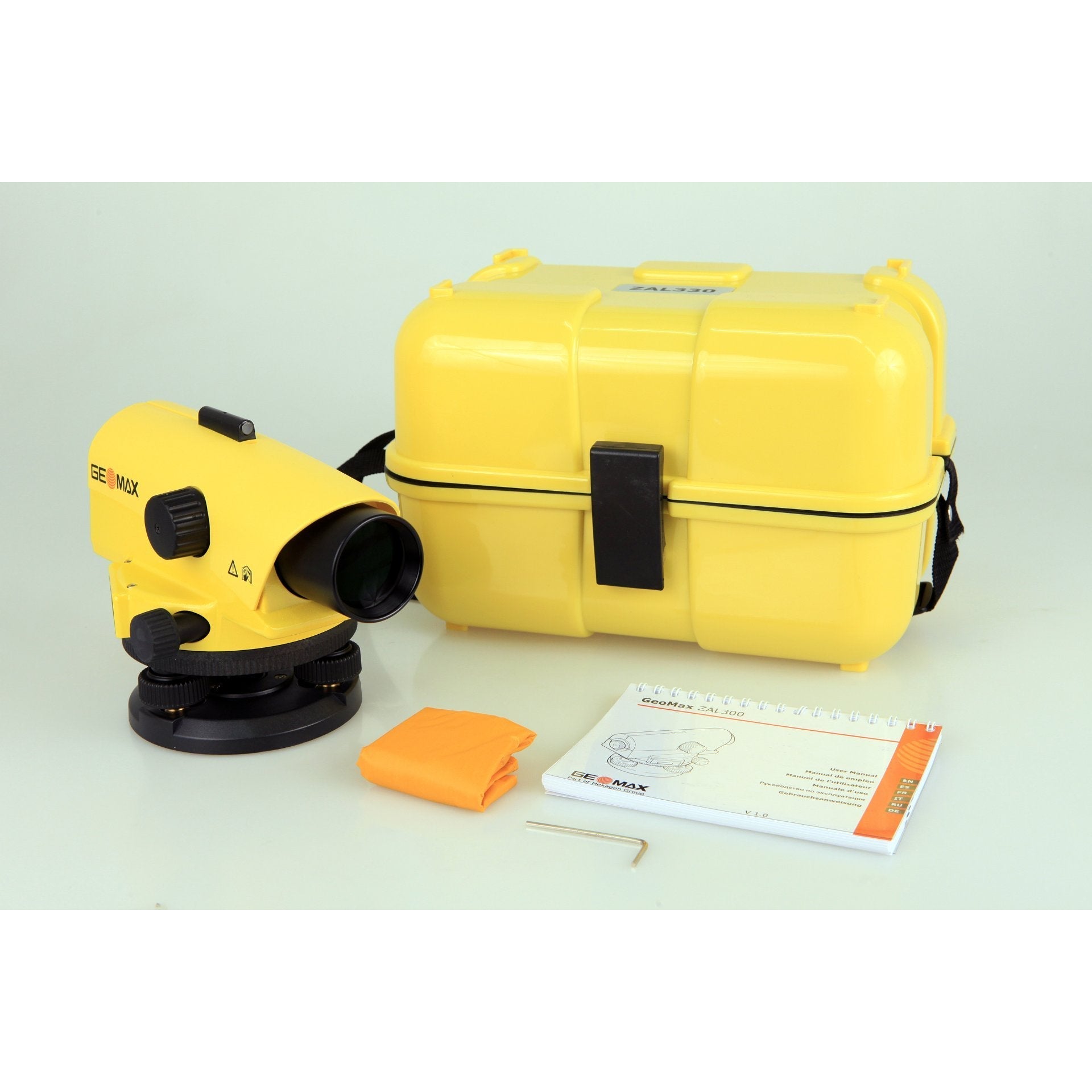 GEOMAX ZAL330 Nivellierset bestehend aus: Nivellier, Stativ + Latte - BauForst24