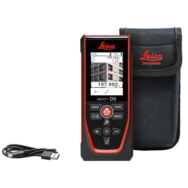 LEICA DISTO D5 Laser - Entfernungsmesser – Präzision & Bluetooth - Verbindung - BauForst24