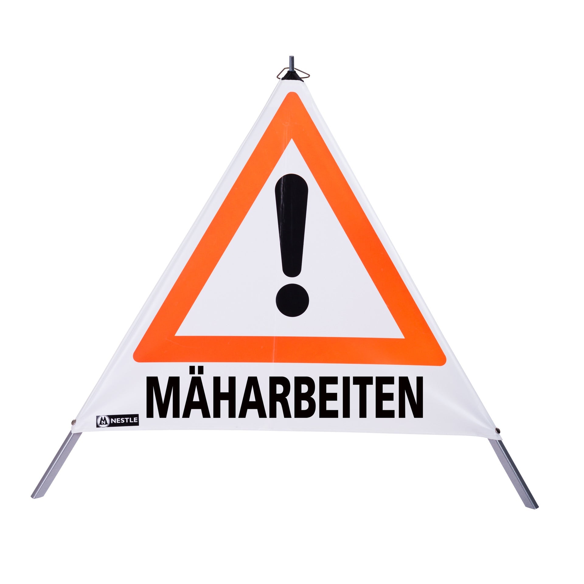 NESTLE Forst Warnpyramiden 70 cm oder 90 cm, Achtung (VZ101) verschiedene Aufdrucke - BauForst24