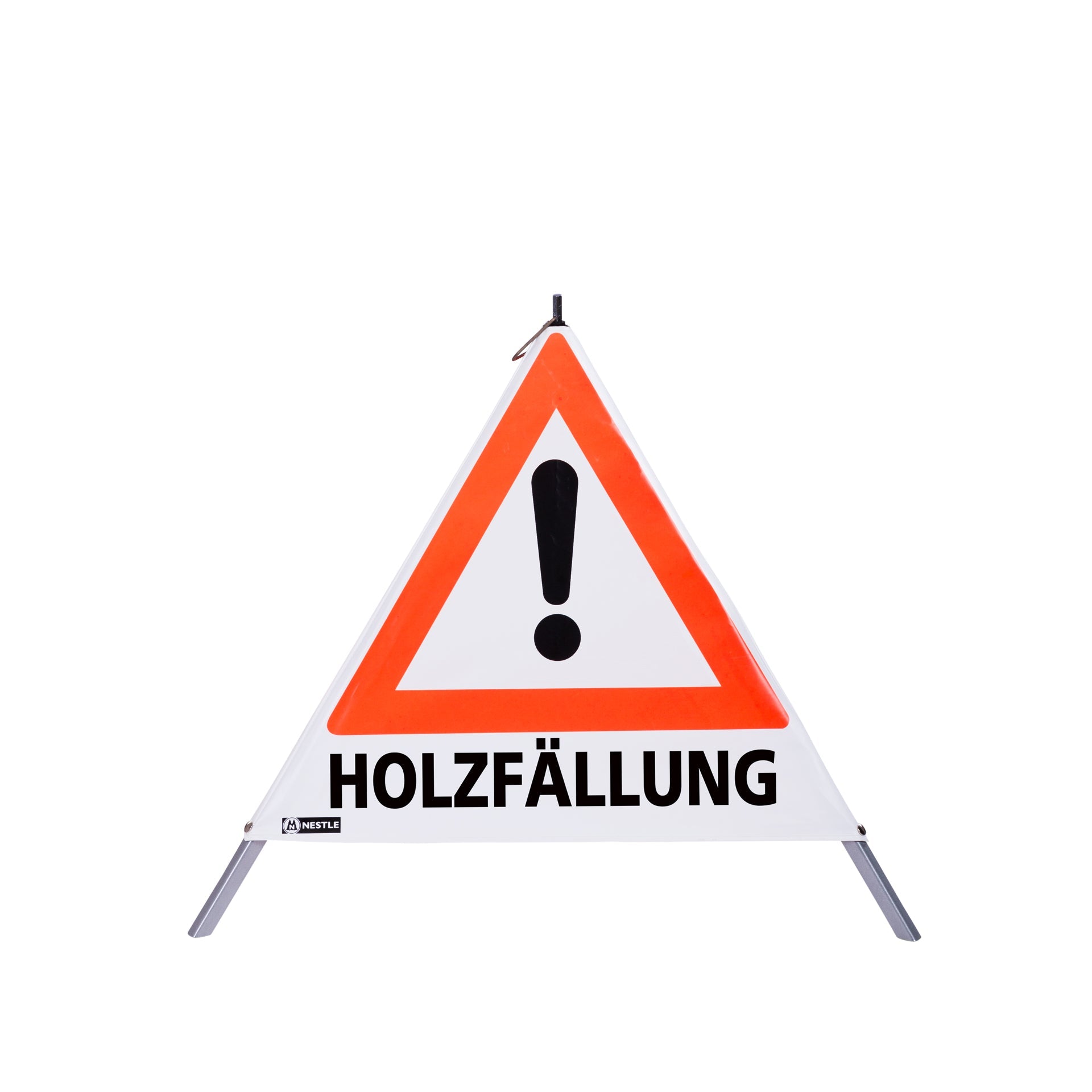 NESTLE Forst Warnpyramiden 70 cm oder 90 cm, Achtung (VZ101) verschiedene Aufdrucke - BauForst24