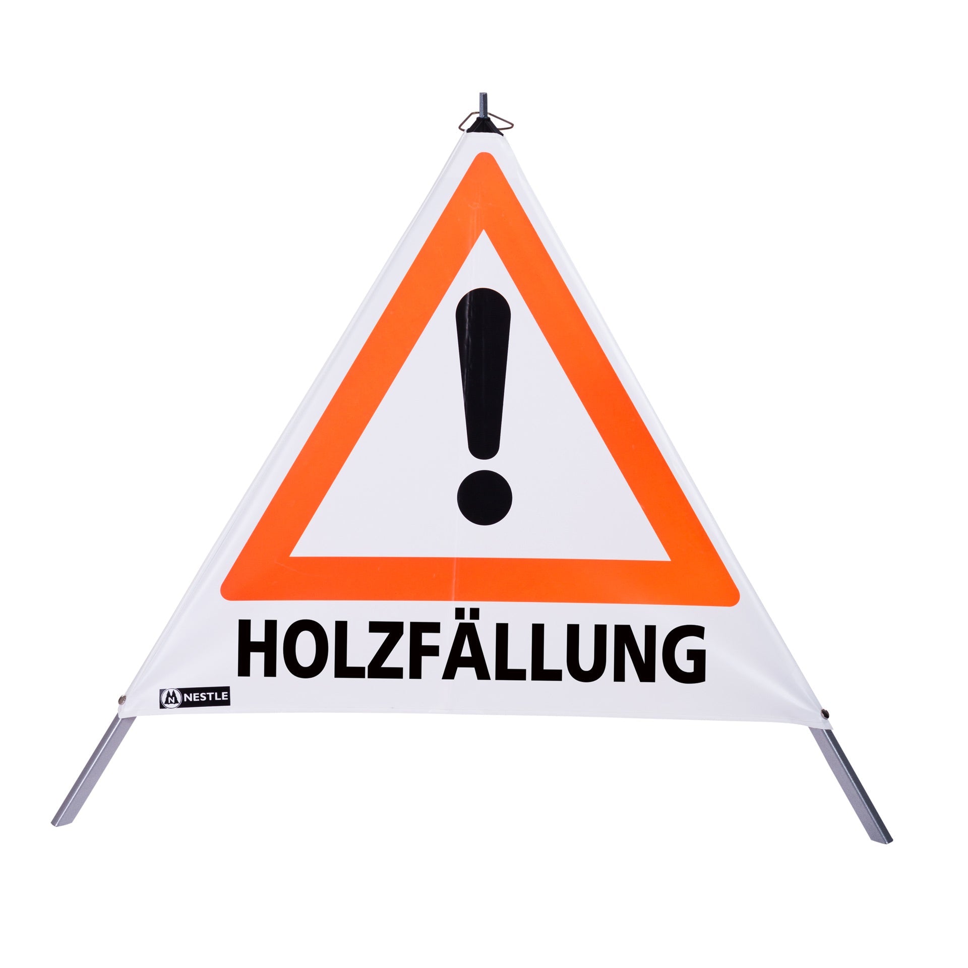 NESTLE Forst Warnpyramiden 70 cm oder 90 cm, Achtung (VZ101) verschiedene Aufdrucke - BauForst24