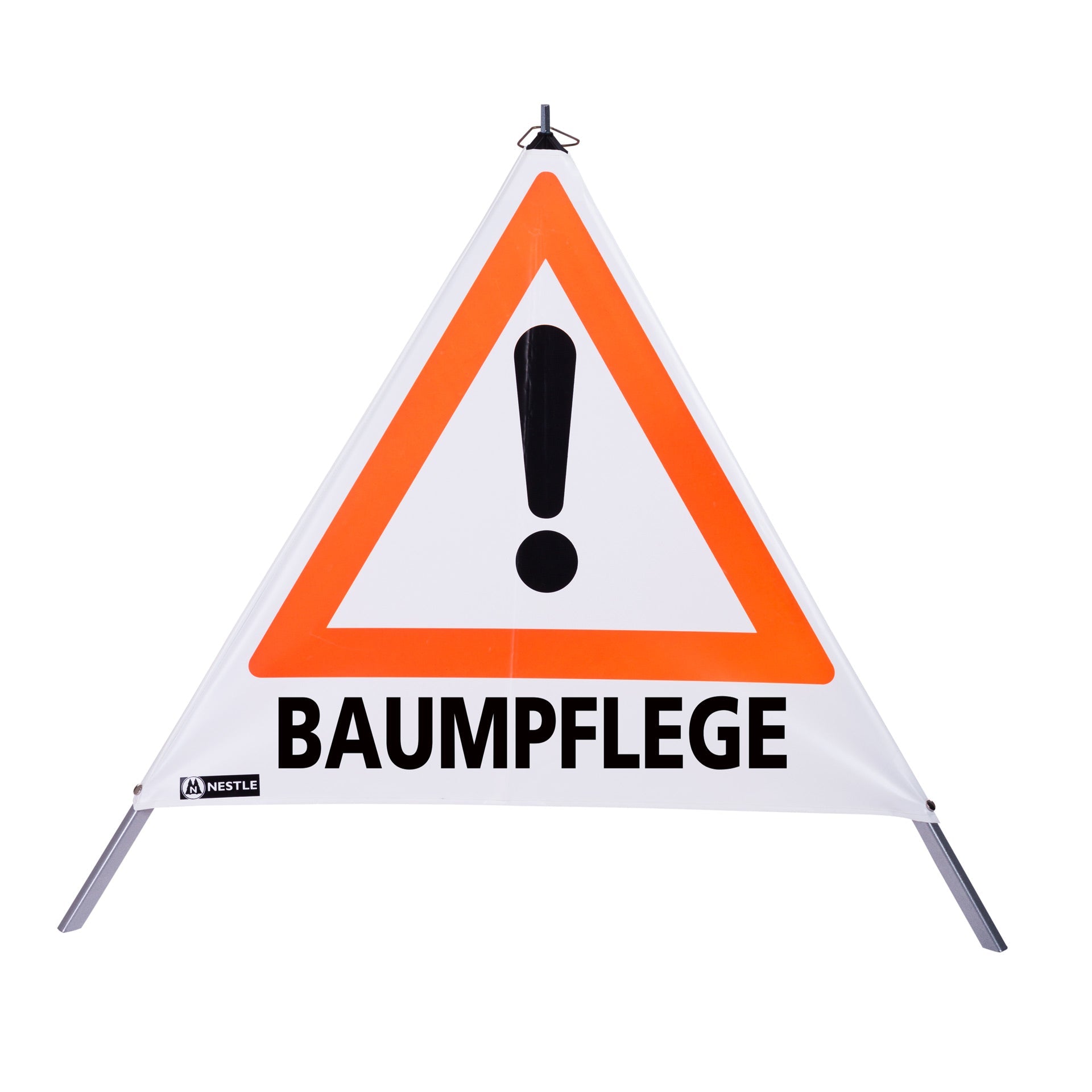 NESTLE Forst Warnpyramiden 70 cm oder 90 cm, Achtung (VZ101) verschiedene Aufdrucke - BauForst24
