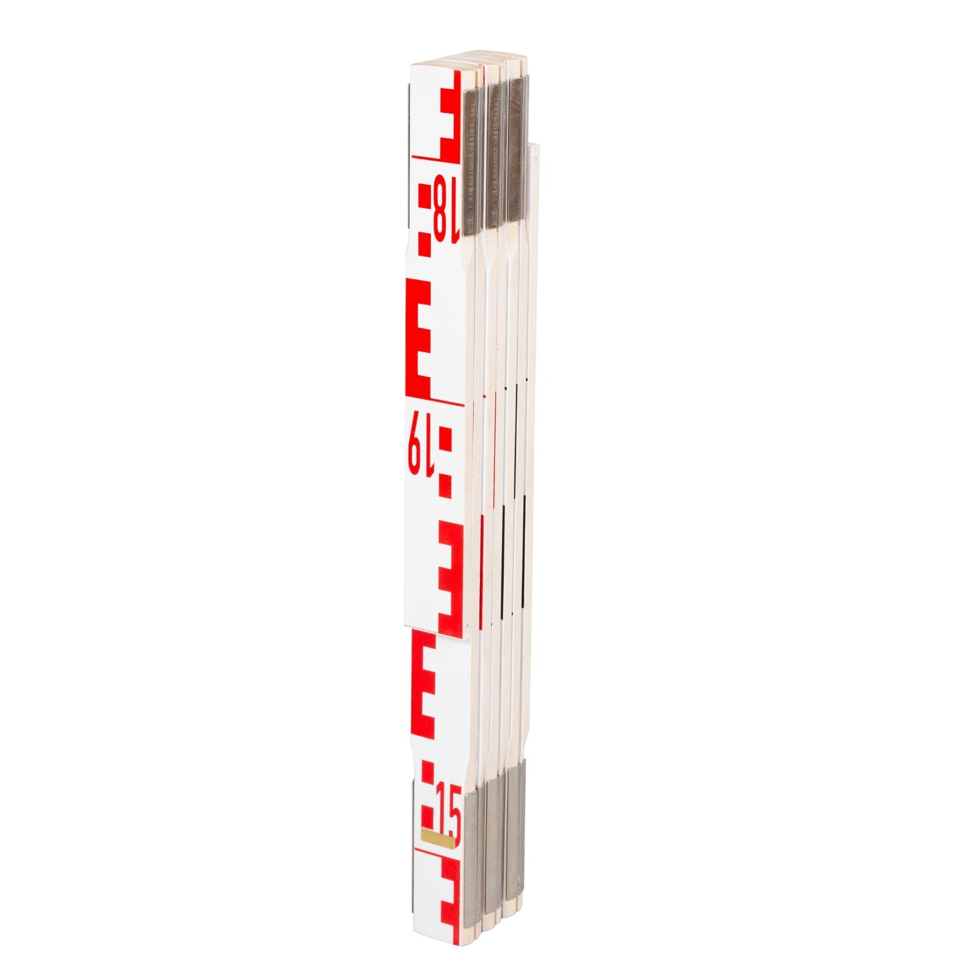 NESTLE Geometer - Maßstab Holz 2m/38cm – Präziser Gliedermaßstab für Maßstab Berechnung & Umrechnung - BauForst24