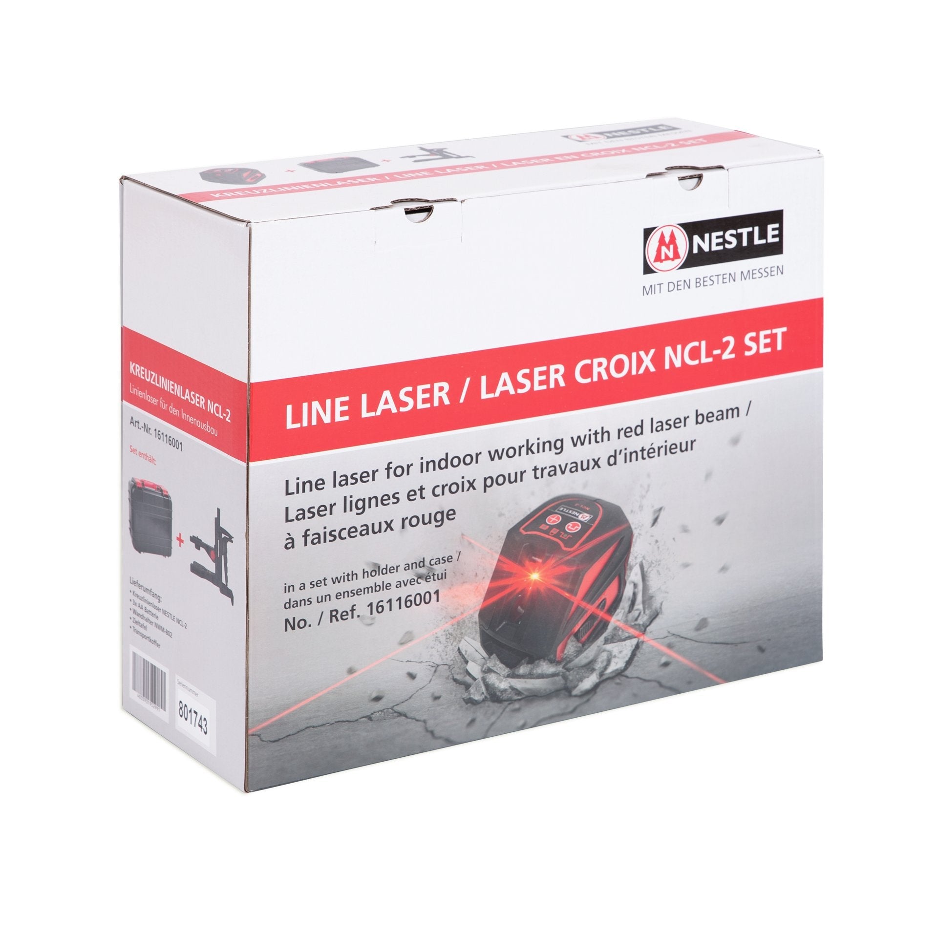 NESTLE Kreuzlinienlaser NCL - 2 SET - BauForst24