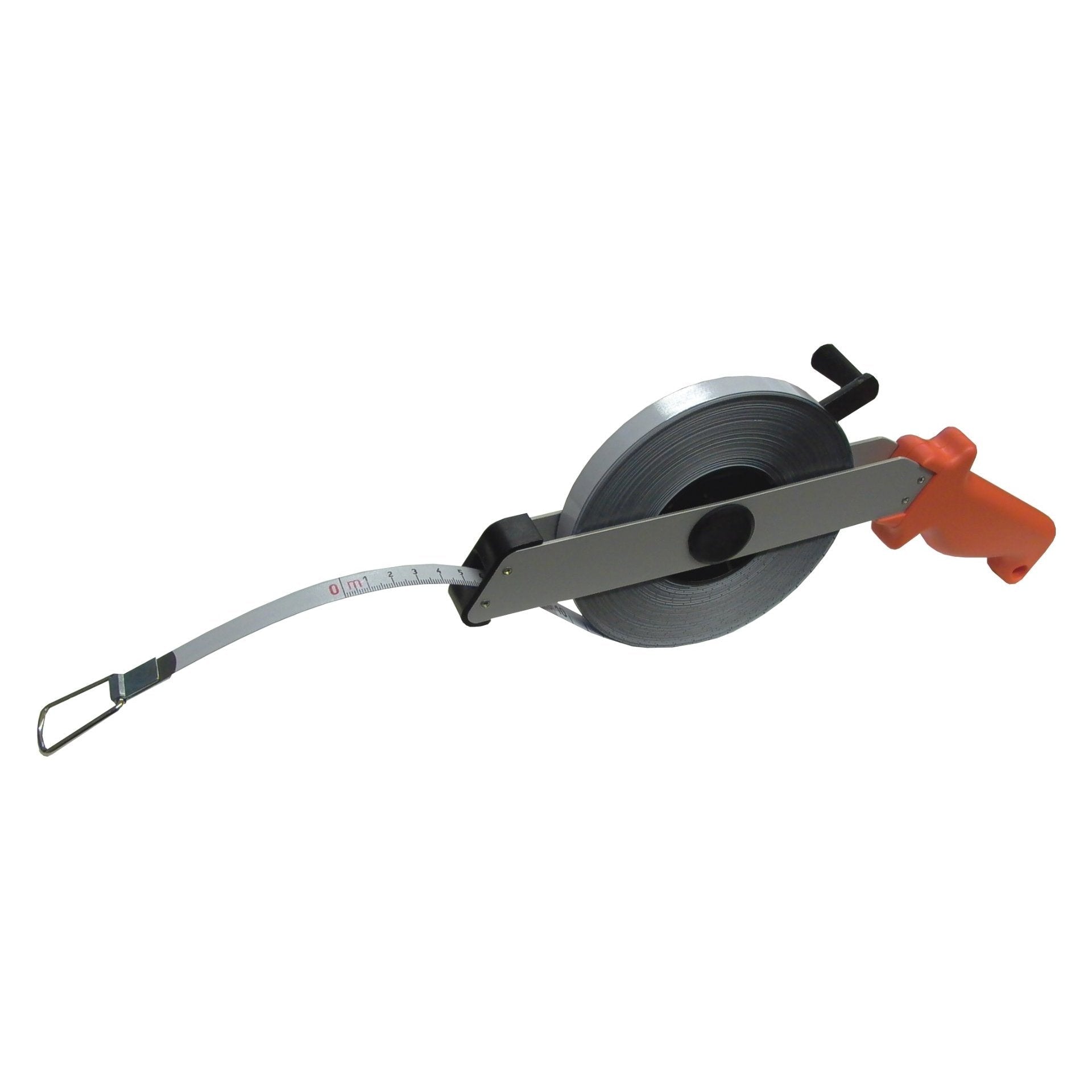 NESTLE Stahlbandmaß, 30 m, Anfang A oder B, weißlackiert, Schrägrahmen - BauForst24