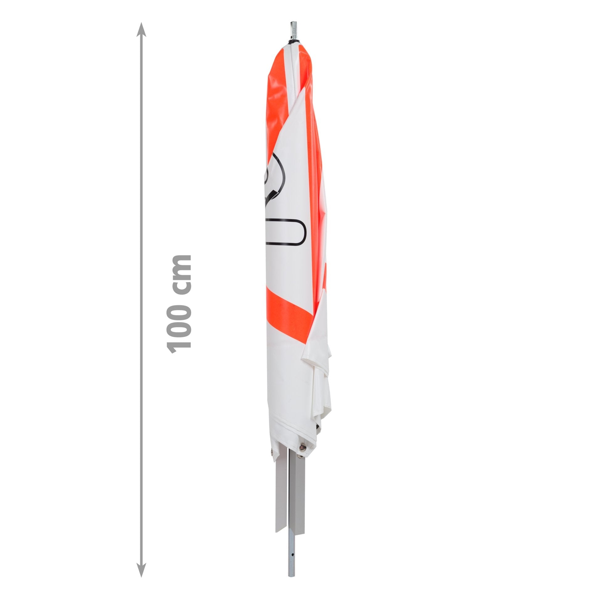 NESTLE Warnpyramide 70 cm, Achtung (VZ101), weiß, mit Mittelfuß - BauForst24