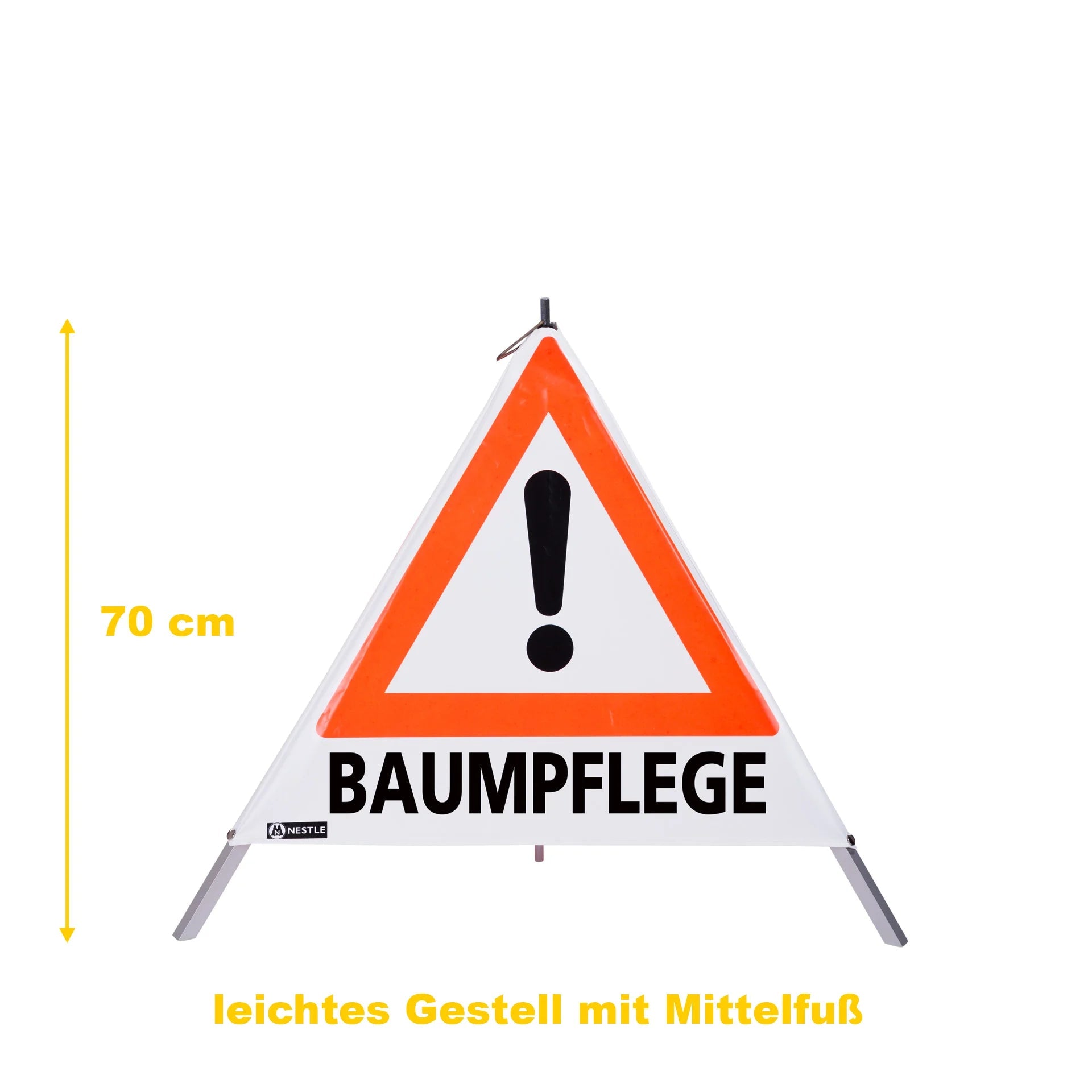 NESTLE Warnpyramide, Achtung (VZ101), Baumpflege, Mäharbeiten, Maschineneinsatz - BauForst24