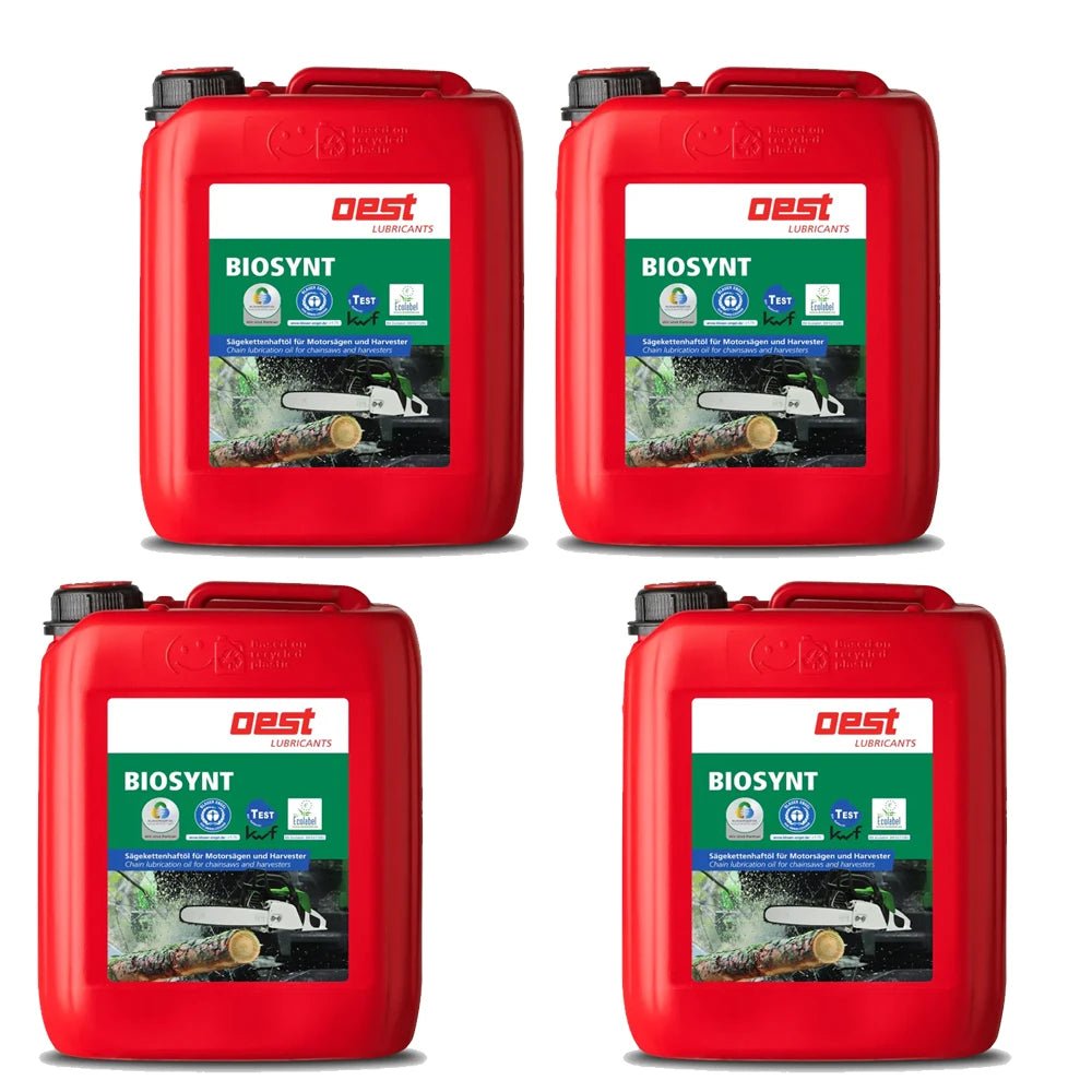 OEST BIOSYNT Sägekettenhaftöl für Motorsägen und Harvester - 4x5l ...